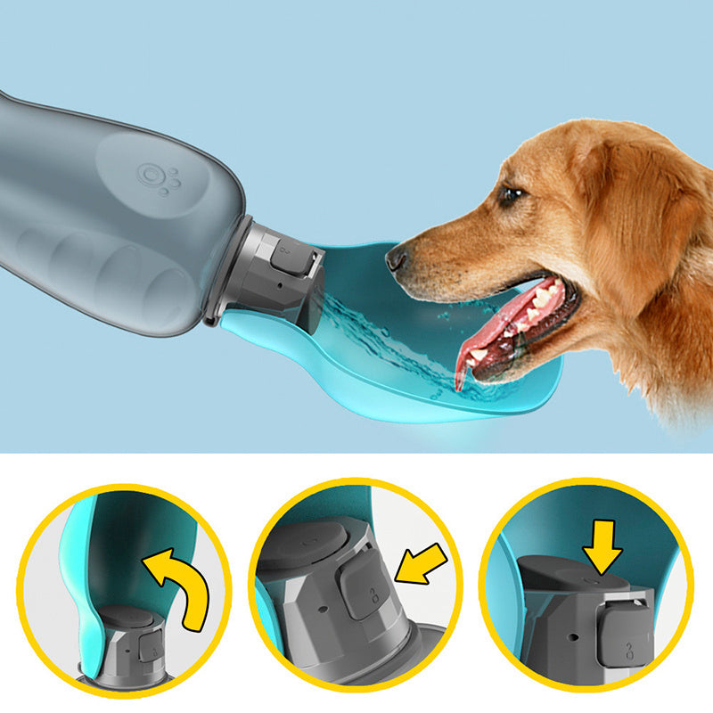 Dogs Water Bottle, Portable, Leakproof & Foldable